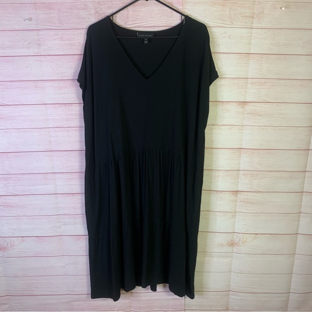 Lane Bryant 100% Rayon‎ Black Dress Size 18
